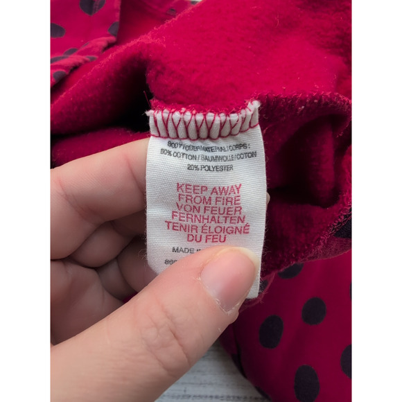 7/8 Mini Boden Polka Dot Sweatshirt Dress - Picture 6 of 6